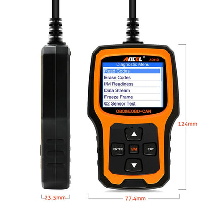 ANCEL AD410 OBD2 Car Universal Auto Diagnostic Scanner, ANCEL AD410