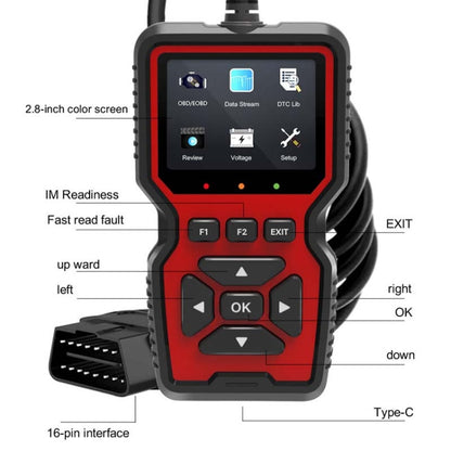 V519 OBD2 Colorful Screen Car Fault Detector, V519