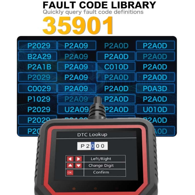 V519 OBD2 Colorful Screen Car Fault Detector, V519