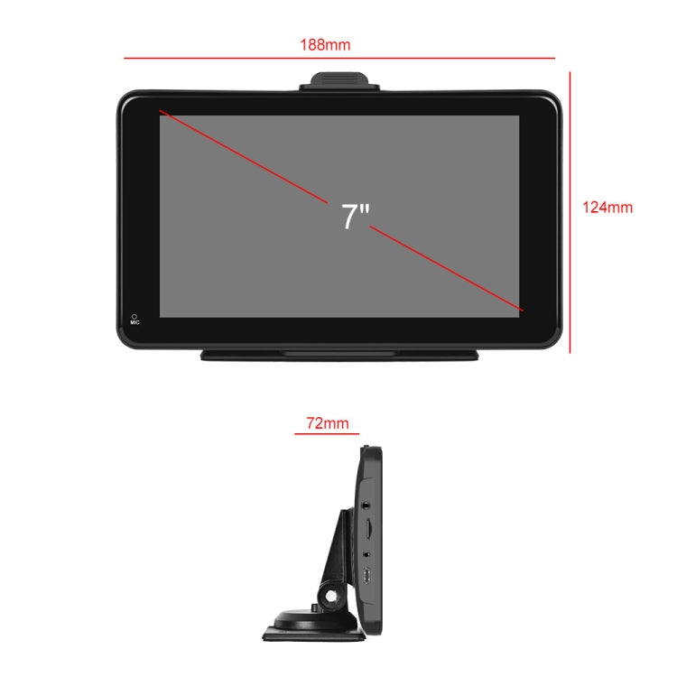 A3135 7 Inches HD Wired Smart Screen With Wireless CarPlay + Android Auto + Android, Without Camera, With Camera