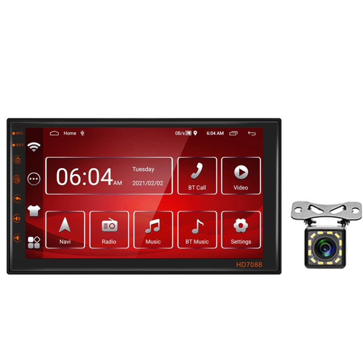 A2769 7 Inch Android Navigation WIFI Version 2+16G Vehicle Machine Central Control Large Screen, Spec:, Standard, Standard+4Lights Camera, Standard+12Lights Camera