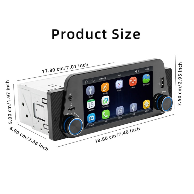 5-Inch Wireless MP5 Car Universal Bluetooth Hands-Free Radio, F152W