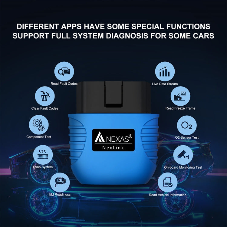 Nexas Bluetooth 5.0 OBD2 Diagnostic Scanner For IOS/Android, OBD2 Diagnostic Scanner