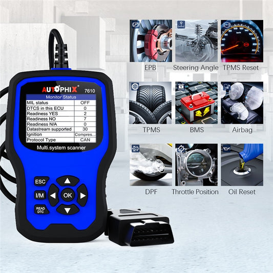 AUTOPHIX 7610 OBD2 Scan Diagnostic Tool Full System Maintenance And Repair Detector, 7610