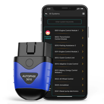 AUTOPHIX 3610 Bluetooth Car Full System Diagnostic Scanner For VW / AUDI / SKODA / SEAT, 3610