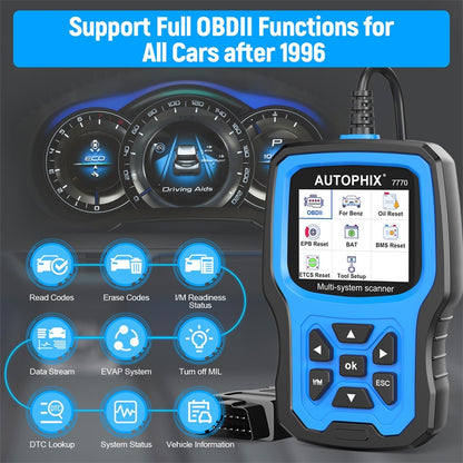 AUTOPHIX 7770 For Mercedes Benz Car Full System OBDII Diagnostic Tool Maintenance Tester, 7770