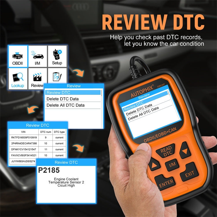 AUTOPHIX OM126P OBD2 Automotive Scanner Car Engine Diagnosis Tool, OM126P