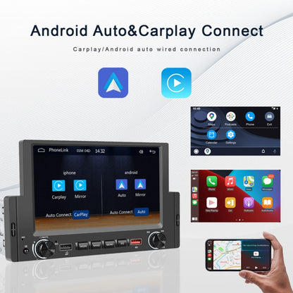 6.2 Inch MP5 Player Single Butt Universal Wired CarPlay Car Monitor, Standard, Standard+4 Light Camera, Standard+12 Light Camera, Standard+AHD Camera