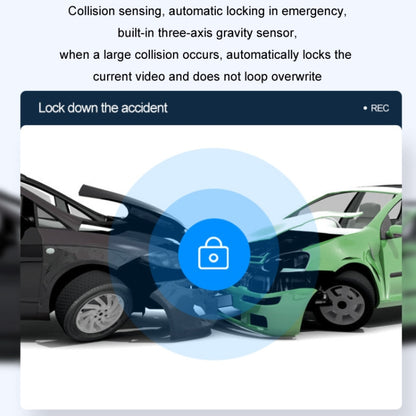 WIFI Mobile Phone 2K Ultra-Clear 360-Degree Rotating Driving Recorder, USB Short Line, Cigarette Lighter, Step-down Line
