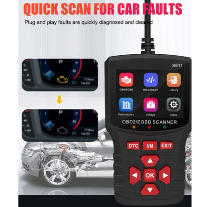 OBD/EOBD Car Handheld Intelligent Tester, S611