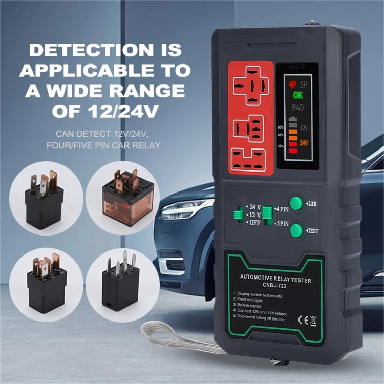 12V/24V 4 Pin 5 Pin Automotive Relay Tester, CNBJ-722