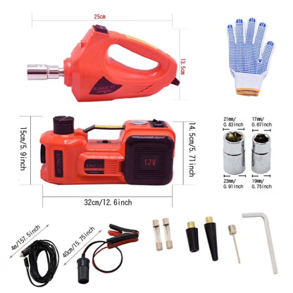 3 In 1 Car Electric Jack Air Pump Electric Wrench Maintenance Tools Set, 3 In 1 Car Electric Jack Air Pump