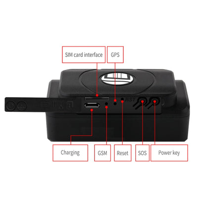 TK202A 2G Car Truck Vehicle Tracking GSM GPRS GPS Tracker Support AGPS, Battery Capacity: 6500MA, Battery Capacity: 4400MA