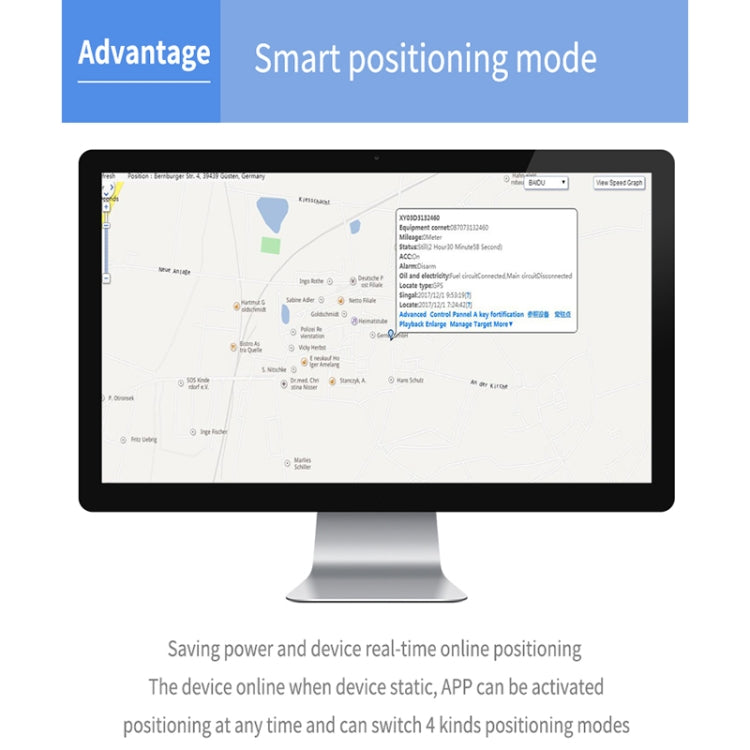 TK202A 2G Car Truck Vehicle Tracking GSM GPRS GPS Tracker Support AGPS, Battery Capacity: 6500MA, Battery Capacity: 4400MA